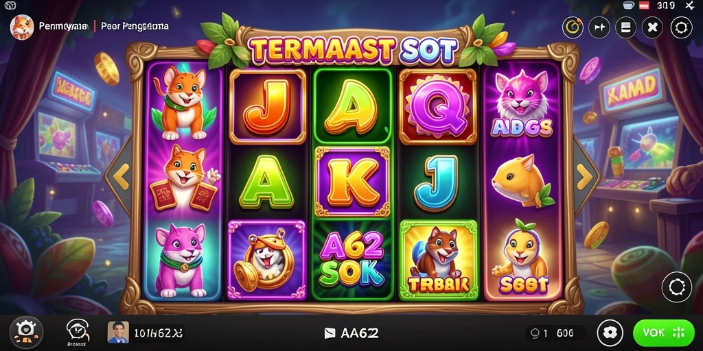 Tampilan menarik dengan gameplay seru dari game Slot AA62.