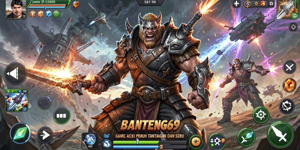 Gameplay seru dengan berbagai tantangan di BANTENG69.