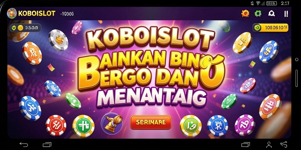 Screenshot gameplay KOBOISLOT, menampilkan momen seru bermain Bingo.