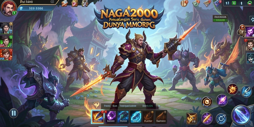 Tampilan gameplay menarik dari NAGA2000 dalam dunia MMORPG.
