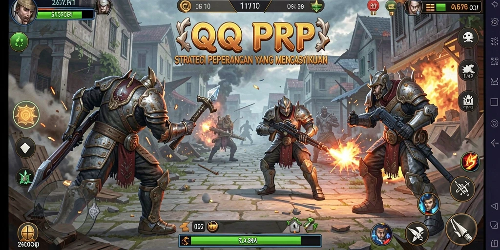 Tampilan gameplay <strong>QQRP</strong> yang mendebarkan dan strategis.