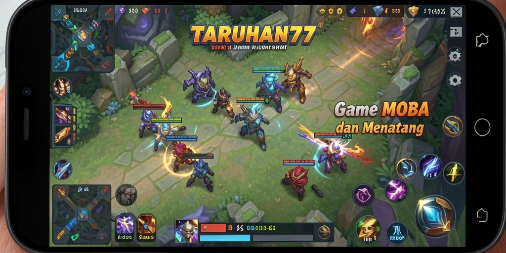 Screenshot gameplay TARUHAN77 yang menunjukkan pertempuran epik.