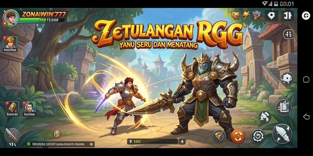 Tampilan screenshot dari gameplay RPG yang mendebarkan di ZONAWIN777.