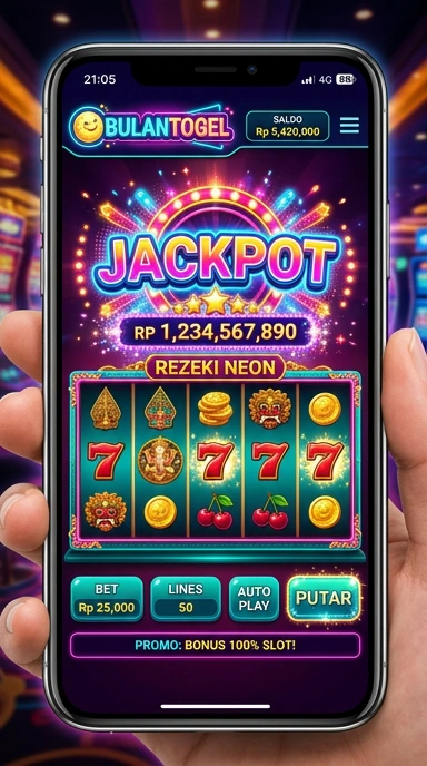 Tampilan antarmuka bulantogel yang ramah pengguna.